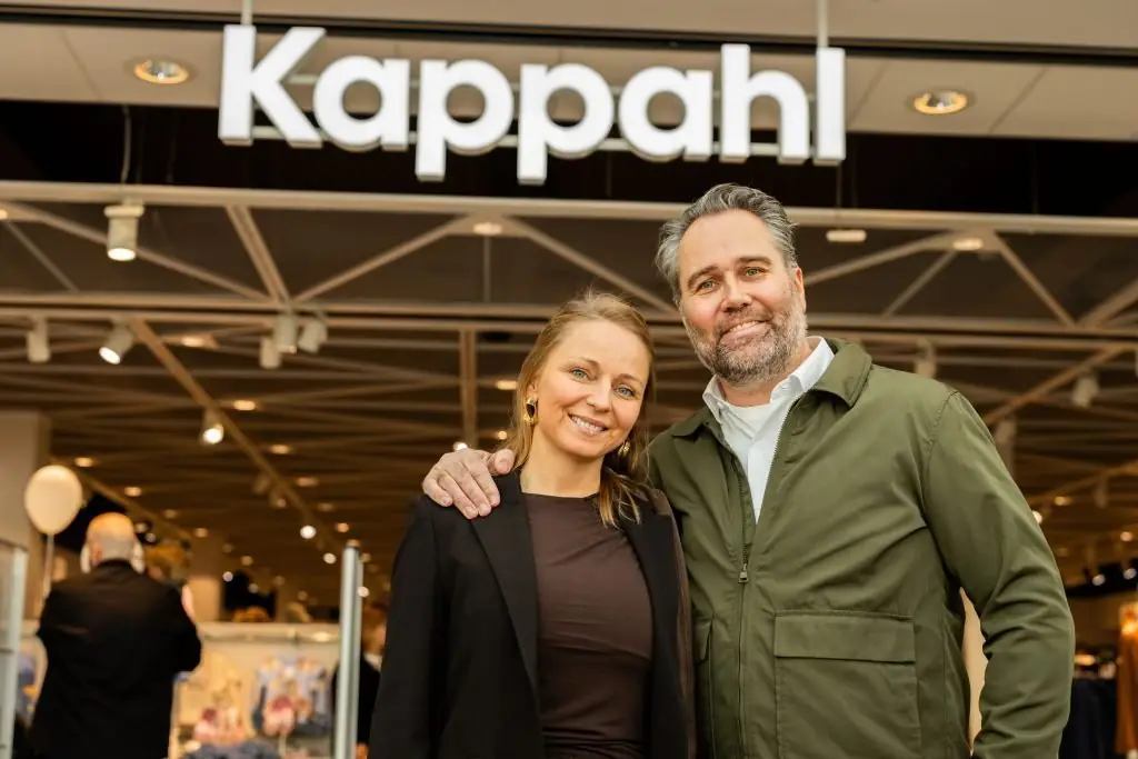 Lóa og Albert við opnun Kappahl
